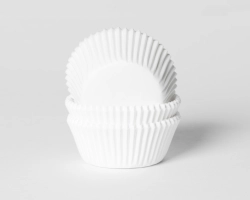 SMALL Cupcake liners white 40x25 mm