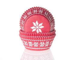 Baking cup IJskristal rood 50x33 mm