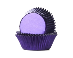 Baking cup Purple foil 51x38 mm