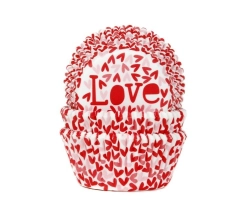 Baking cup LOVE 50x33 mm
