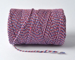 Baker Twine Red White Blue - 100 metres