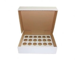 24 cupcake box corrugated-  height 10 cm
