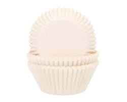 baking cups plain Ivory 50x33mm