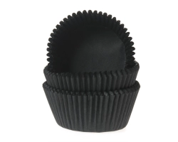 Cupcake liners black 50x33mm
