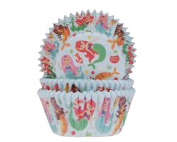 Baking cases Mermaids 50x33 mm