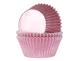 MINI baking cup foil baby pink 33x20 mm