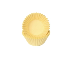 baking cups chocolate/petit four pastel yellow 25x19mm