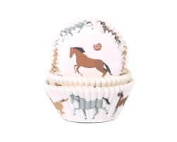 Baking cups Horses 50x33mm