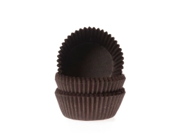 baking cups Chocolat/petit four brown 25x19