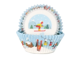 baking cups Ski 50x32.5mm