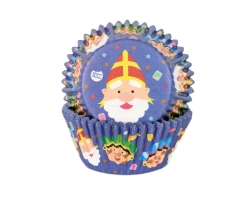 Baking cup Sint en Piet 50x33 mm