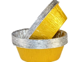 aluminum (Pukka pie) baking pan 11 cm gold