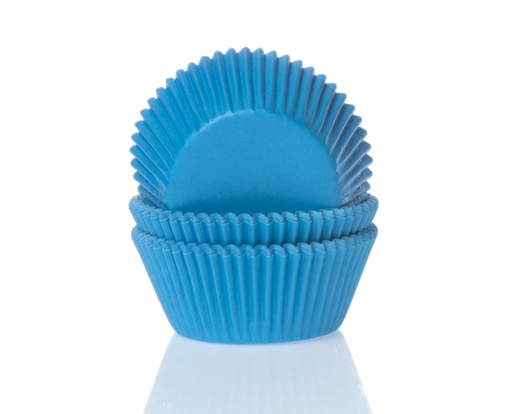 Cupcake liner Cyan blue 50x33 mm