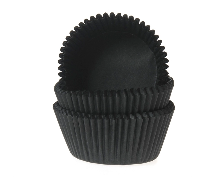 Cupcake liners black 50x33mm