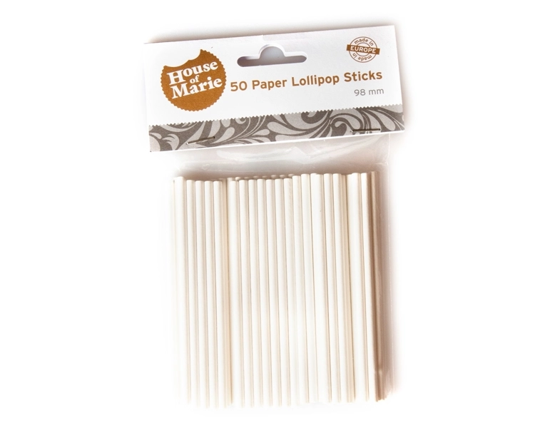 Paper Lollipop sticks ca. 10 cm-50 pcs