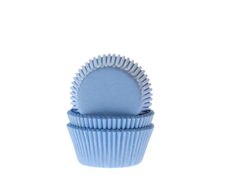 Bulk MINI cupcake liner sky blue 35x22.5 mm