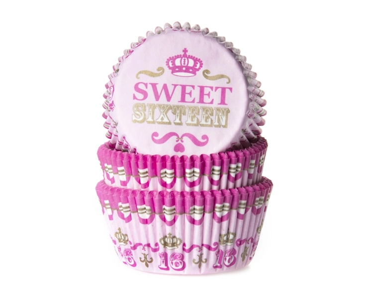 Baking case Sweet sixteen 50x33 mm