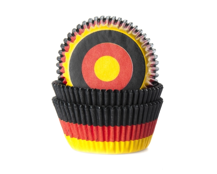 Baking cup flag Germany 50x33 mm