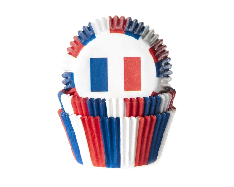 Baking cup flag France 50x33 mm