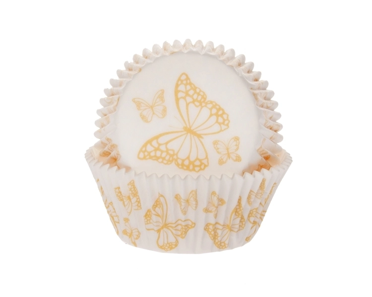 Samples baking cup Butterfly yellow 50x33 mm