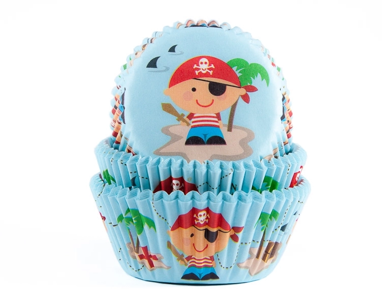 Baking cup Pirate 50x33 mm