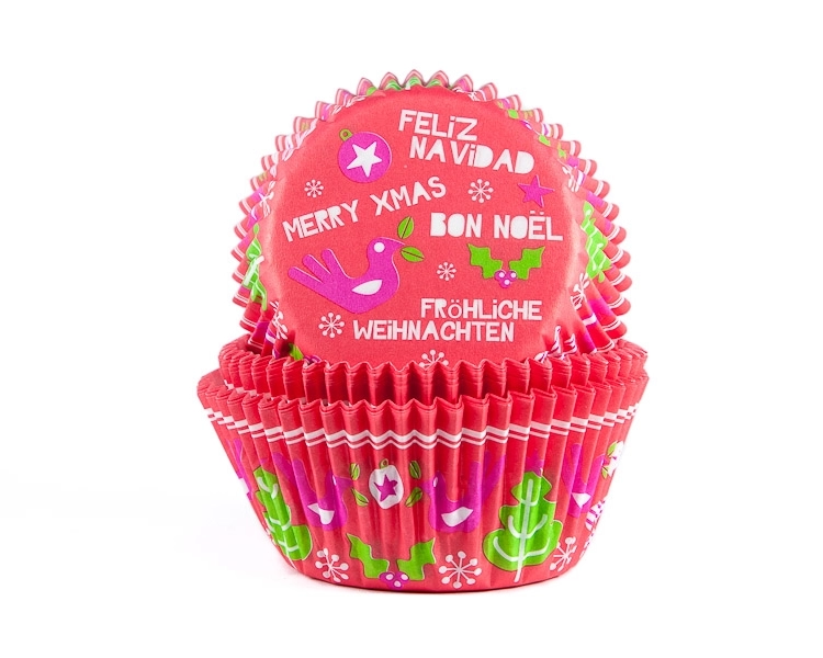 SALE Baking case Fancy Xmas/Feliz Navidad/Bon Noël/Frohe Weihnachten