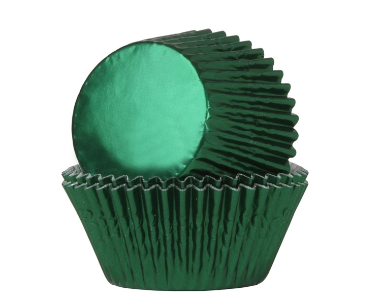 Baking cup Green Foil 51x38 mm