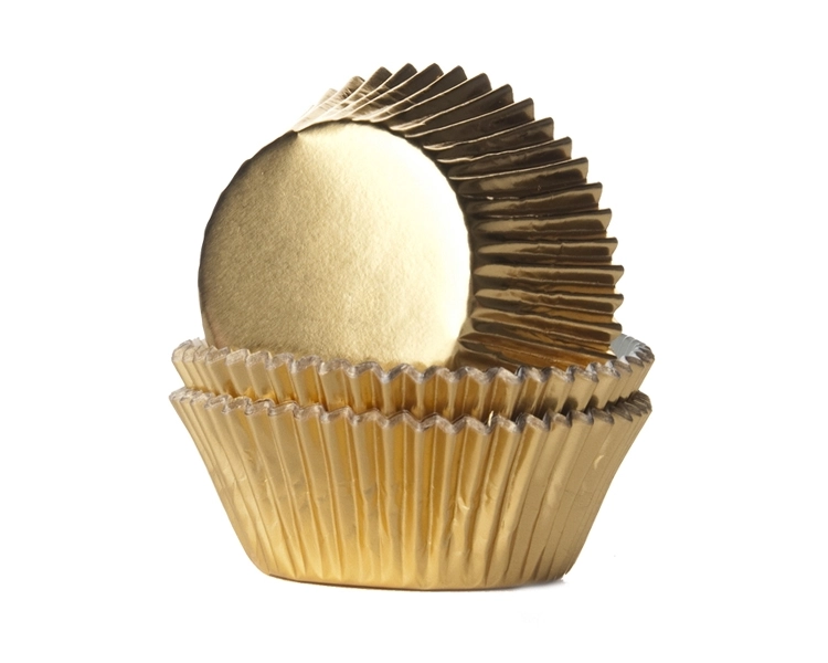 Baking cup Gold foil 51x38 mm