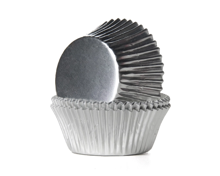 Baking cup Silver foil 50x38mm