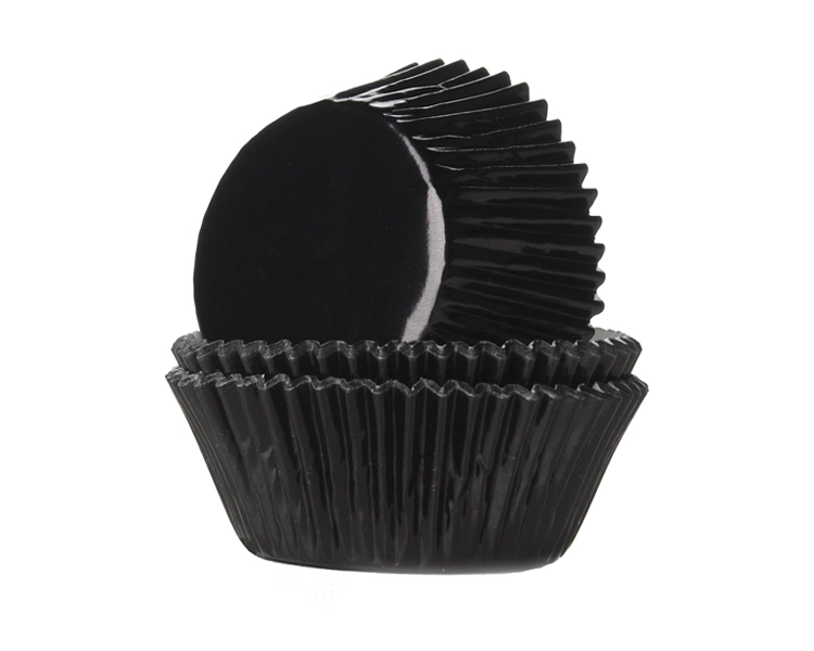 Baking cup Black foil 51x38 mm