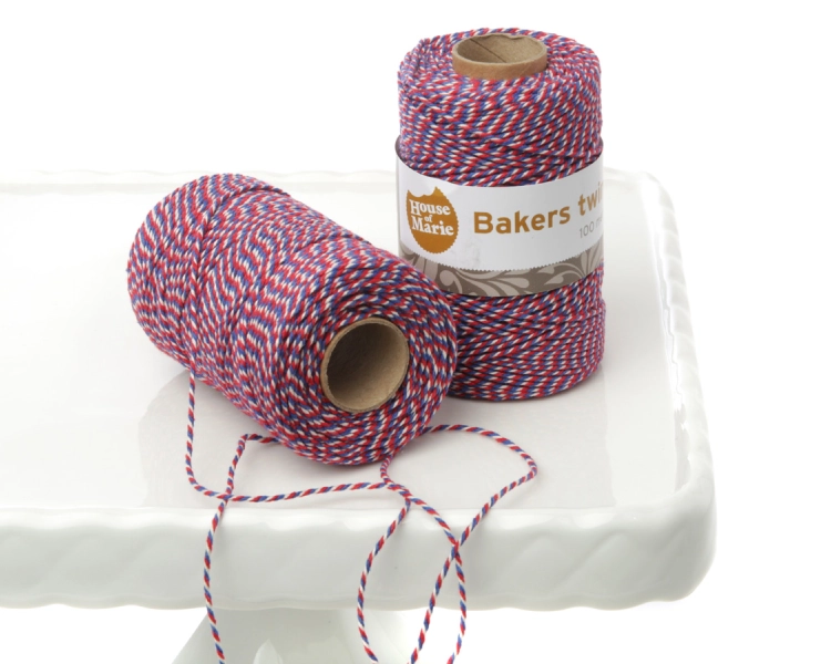 Bakers Twine Red White Blue - ca. 20 metres