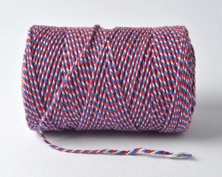 Baker Twine Red White Blue - 100 metres