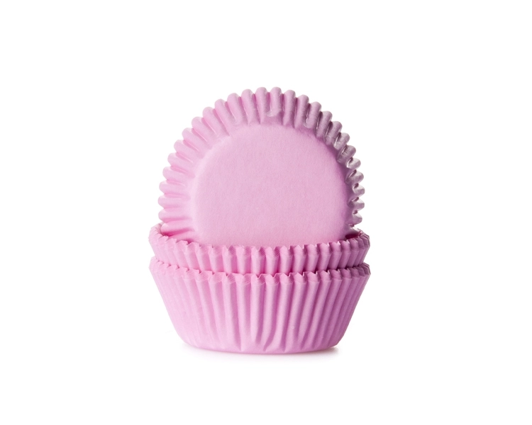 MINI cupcake liner plain pink 35x22.5mm