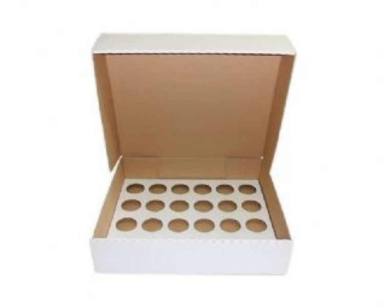 24 cupcake box corrugated-  height 10 cm