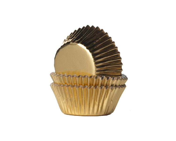 MINI baking cup Gold foil 35x21 mm