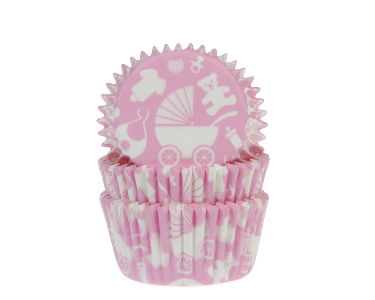 Baking cup Newborn Pink 50x33mm