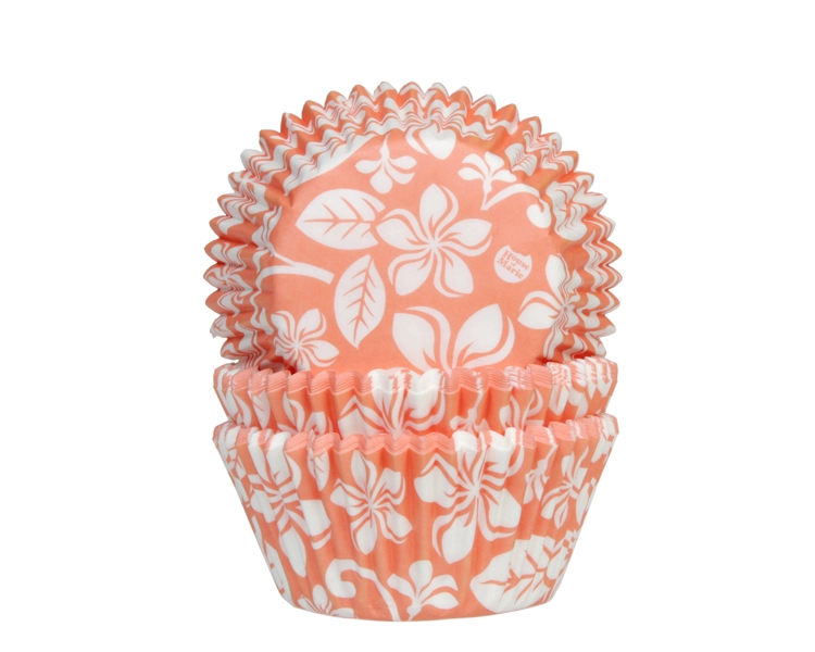 baking cup Aloha flower apricot 50x33 mm