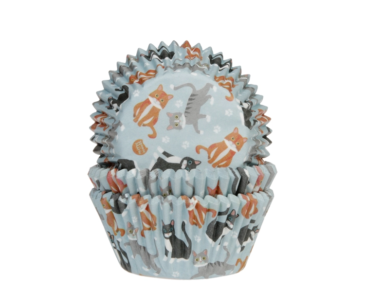 Baking cups Cats 50x33 mm