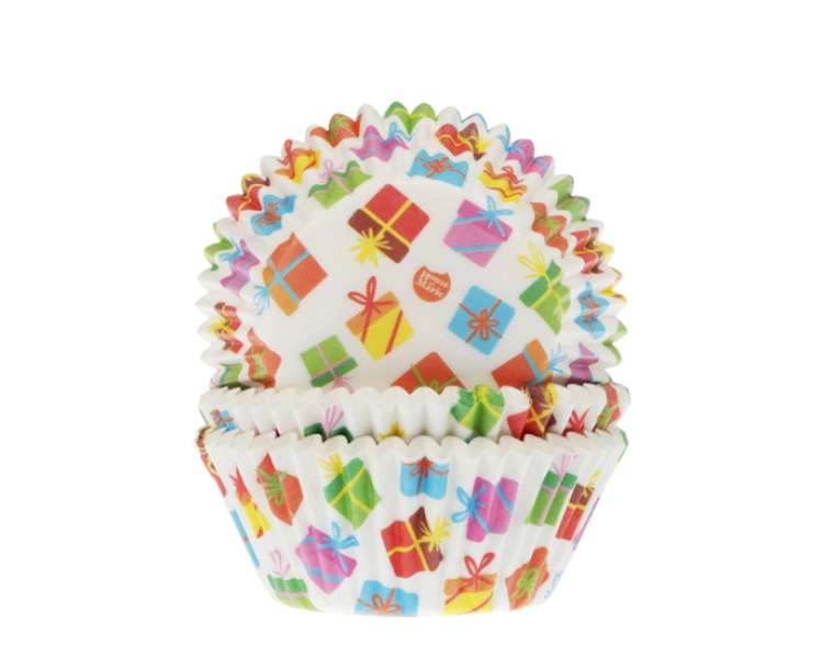Baking cups Presents 50x33mm