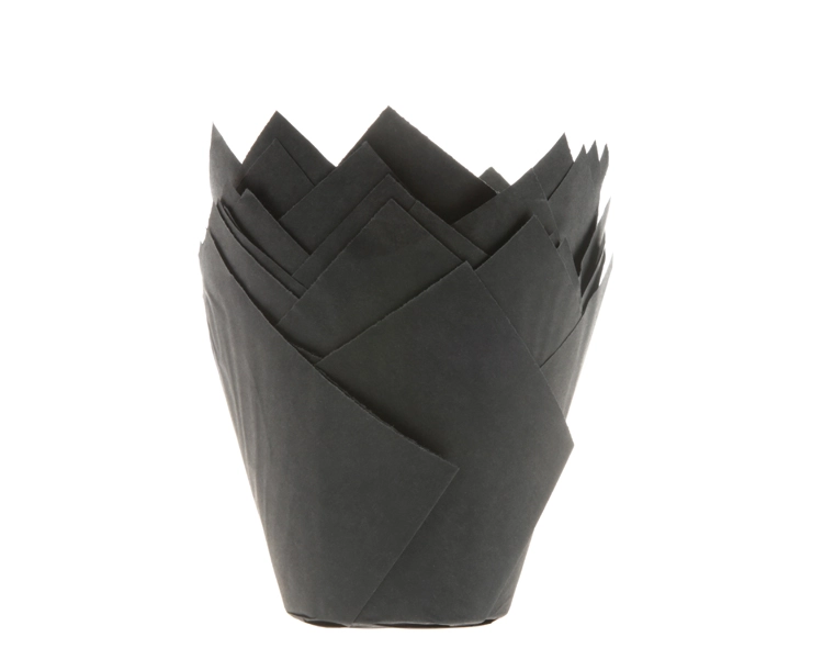 Muffin tulip cups Black