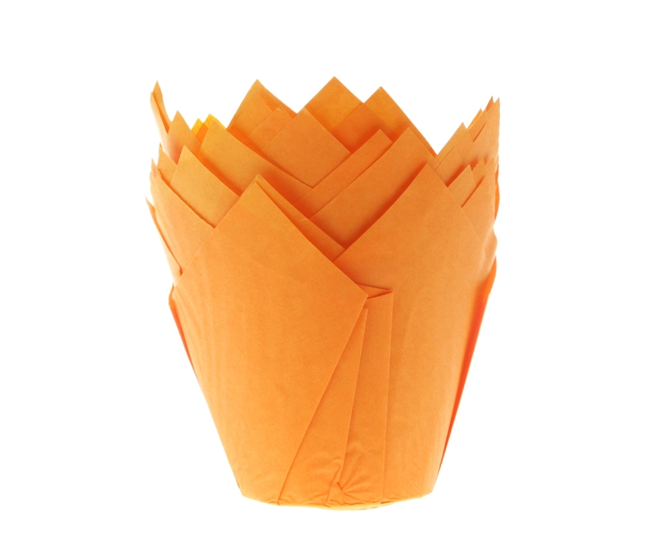 Muffin tulip cups orange
