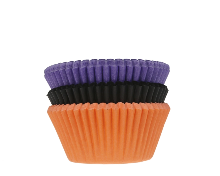 Baking cups colors Halloween  50x33mm - 75 cups