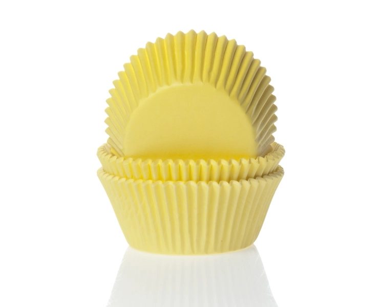 Bulk baking cups mini Yellow 35x23mm