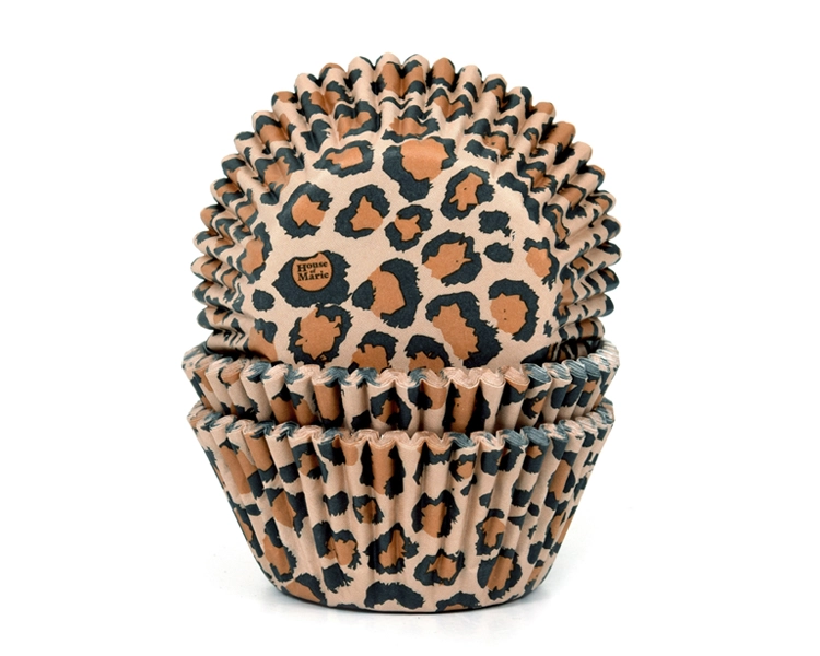 Baking cup Leopard 50x33mm