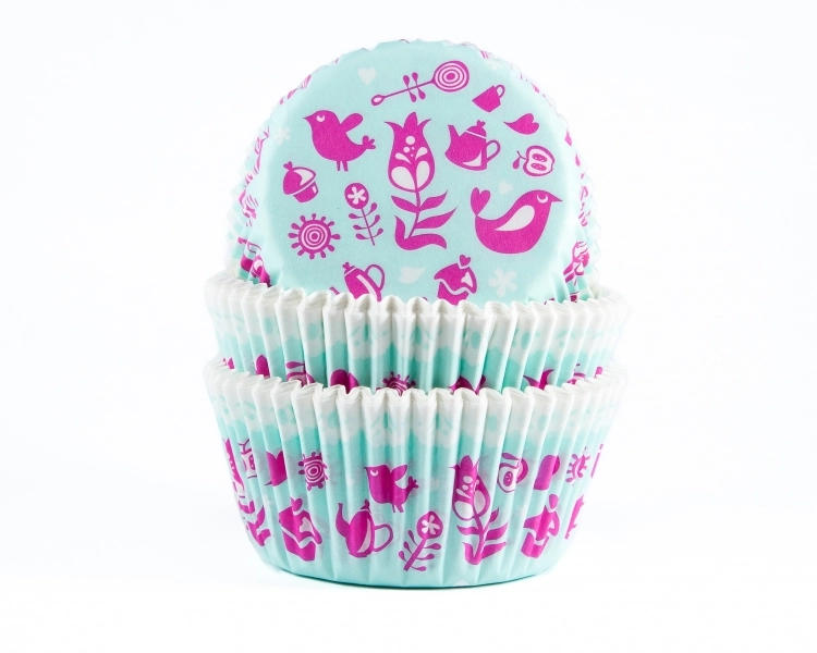 Baking cup Fancy Teaparty 50x33 mm