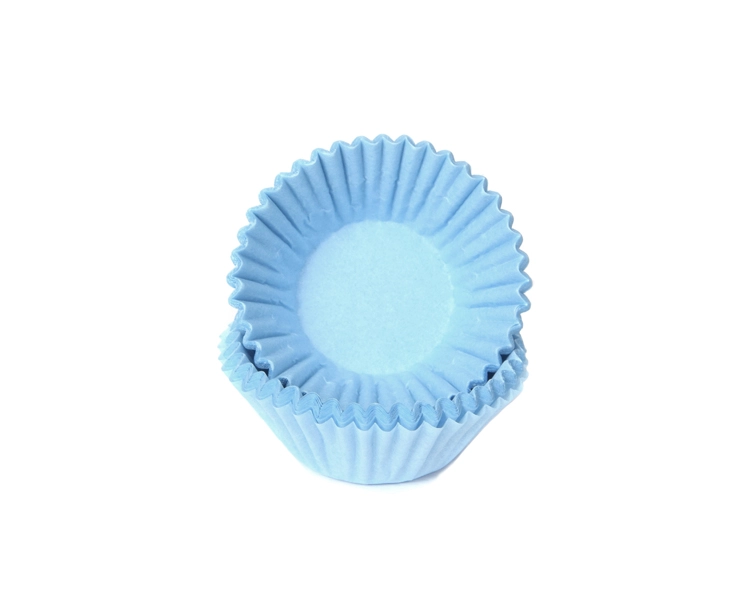 baking cups chocolat/petit four pastel blue 25x19mm