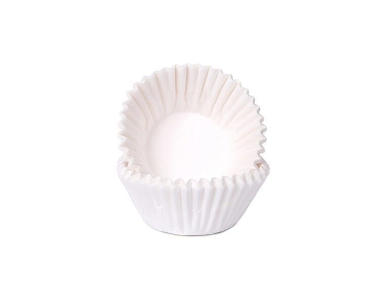 baking cups petit four/chocolate  WHITE 25x19mm