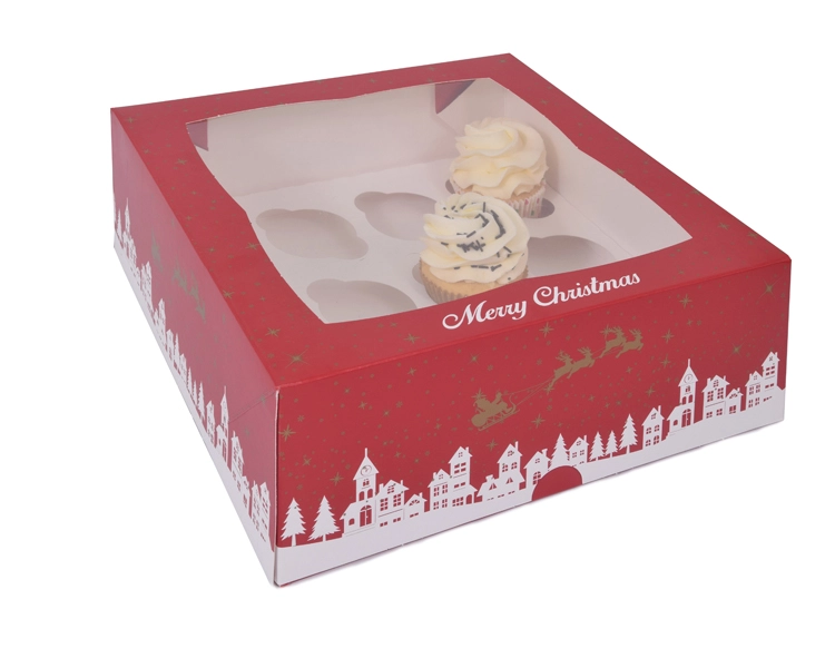 12 cupcakebox Xmas incl. inlayers -100 pcs