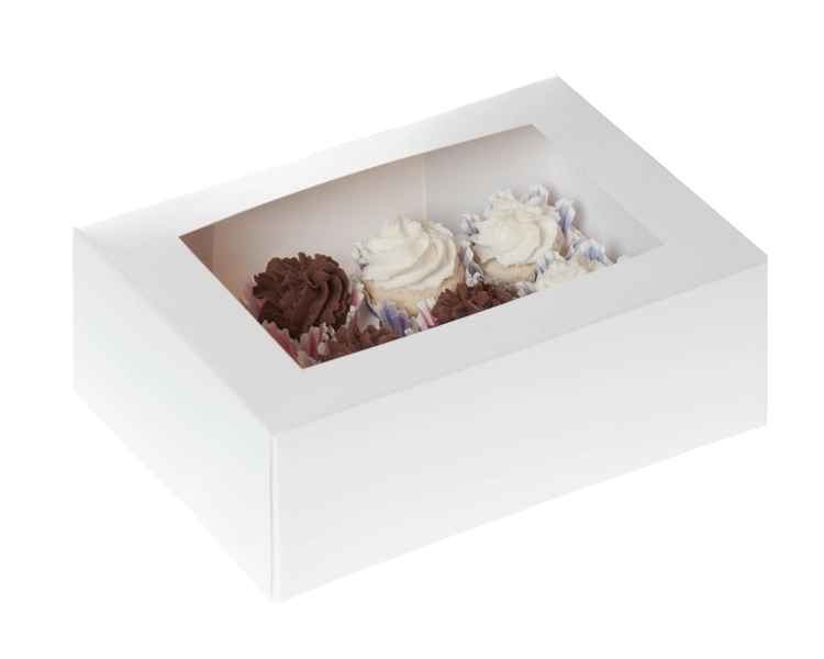 MINI 12 cupcakebox WHITE- 2 pcs in retailpack