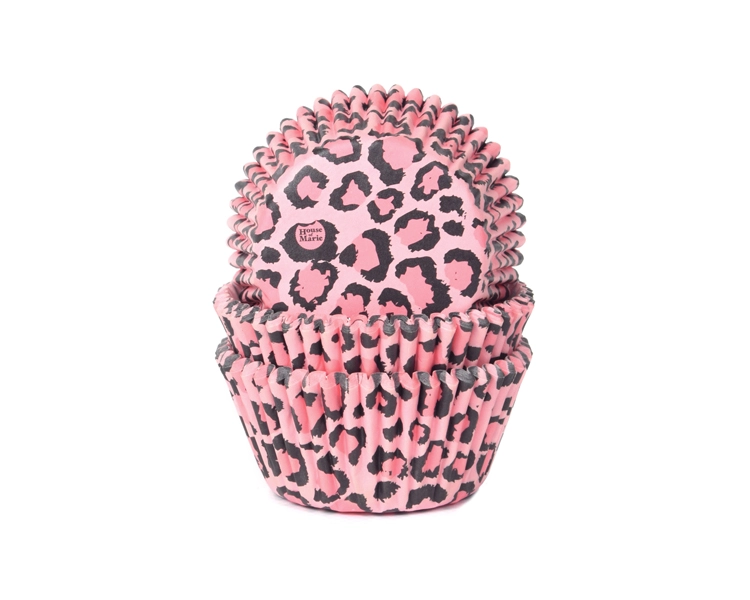 Baking case Leopard Pink 50x33mm